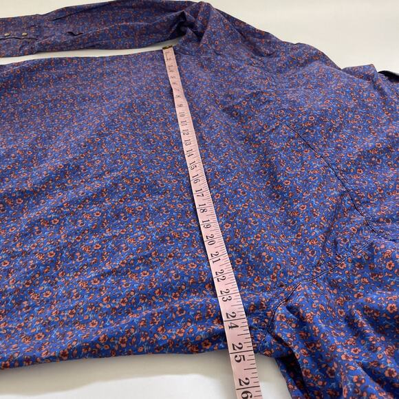 Vintage Wrangler RETRO Cowboy Shirt Snap Button XL Floral Western Country - Picture 10 of 11